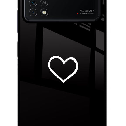 Heart Poco X4 Pro Glass Case
