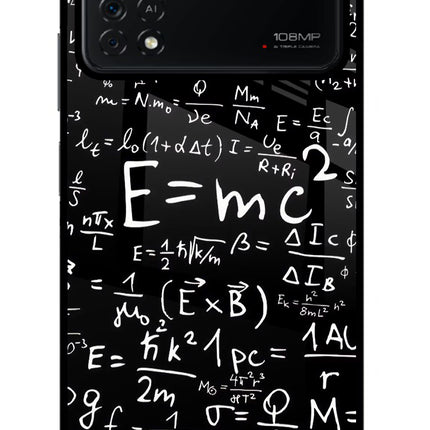 Physics Formula Poco X4 Pro Glass Case