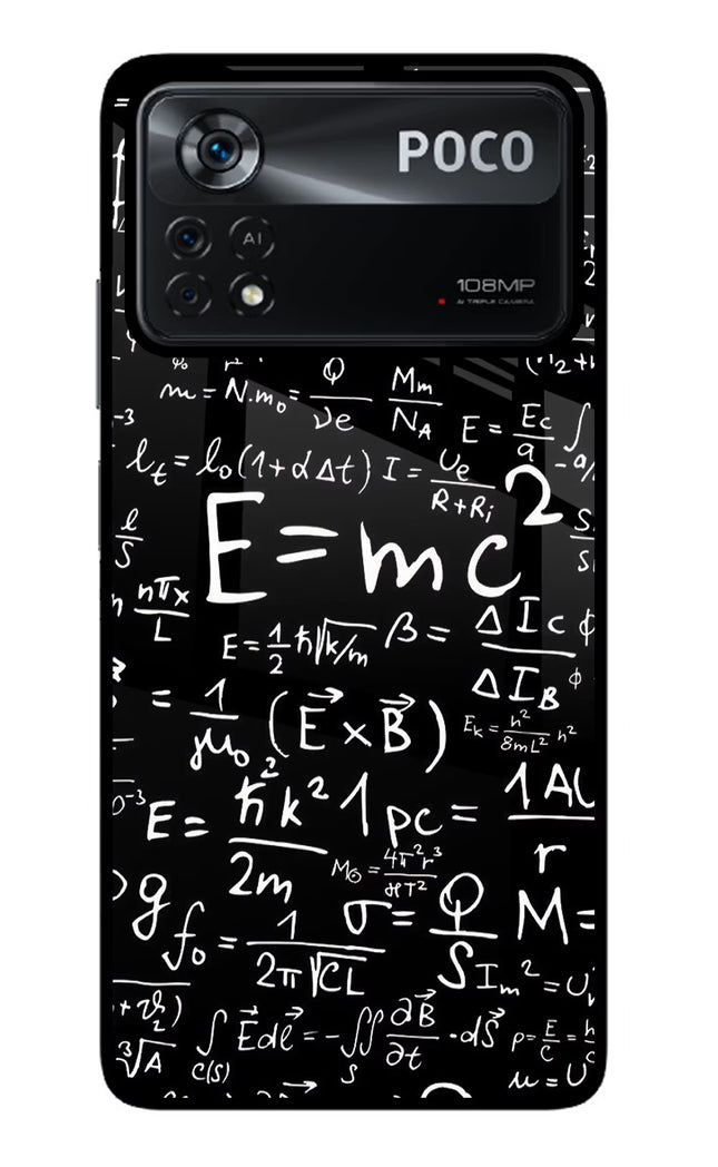 Physics Formula Poco X4 Pro Glass Case