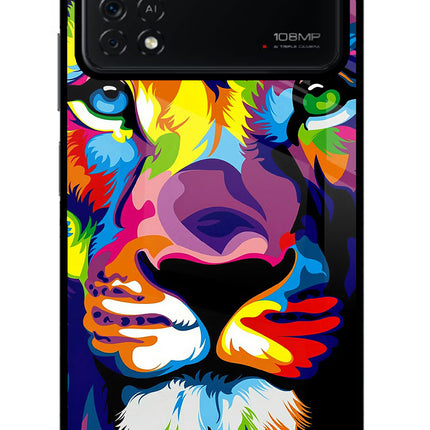 Lion Poco X4 Pro Glass Case