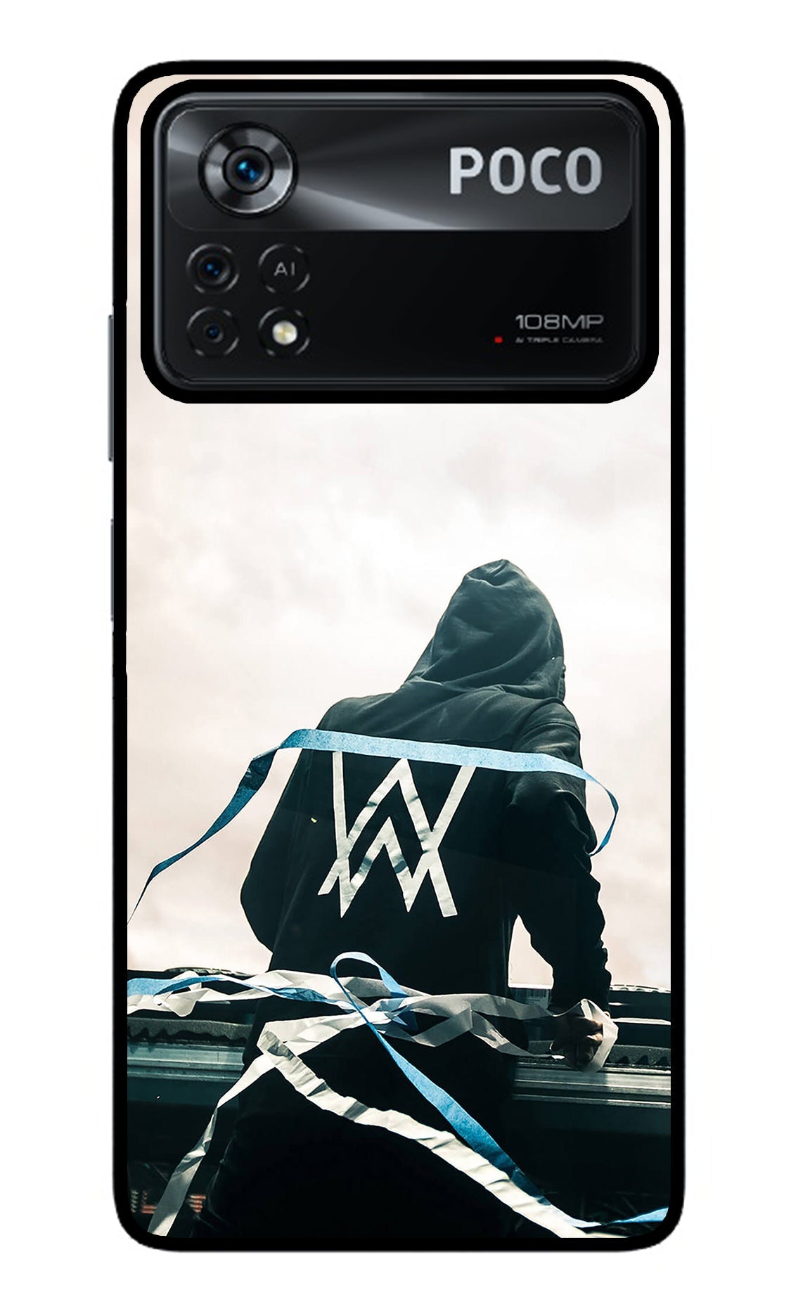 Alan Walker Poco X4 Pro Glass Case