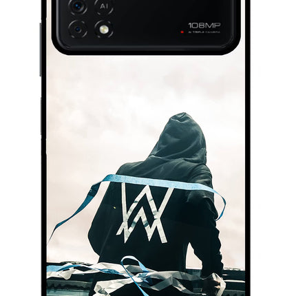 Alan Walker Poco X4 Pro Glass Case