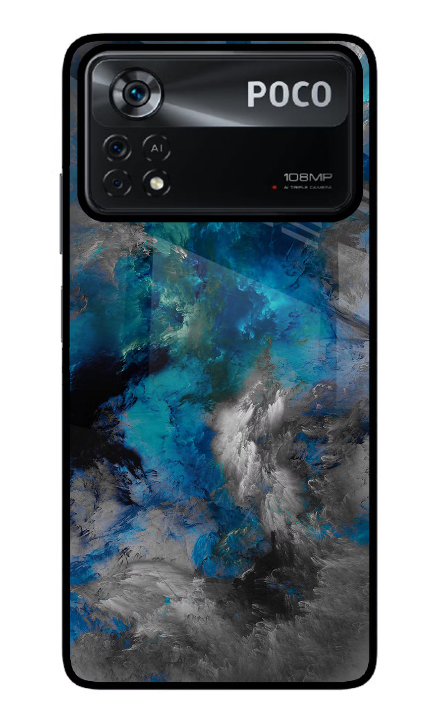 Artwork Poco X4 Pro Back Cover, Glass case