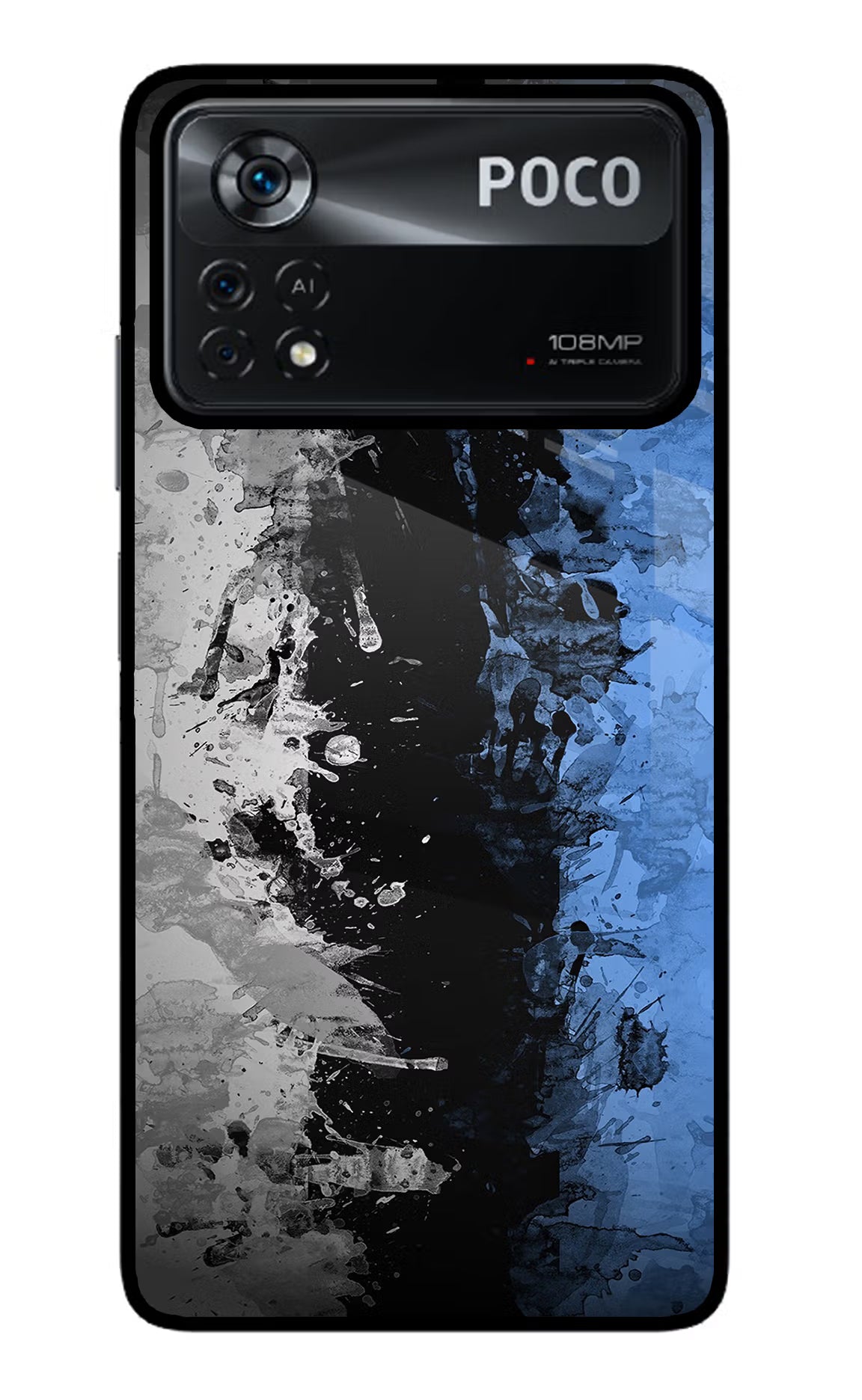 Artistic Design Poco X4 Pro Glass Case Back Cover by Casekaro