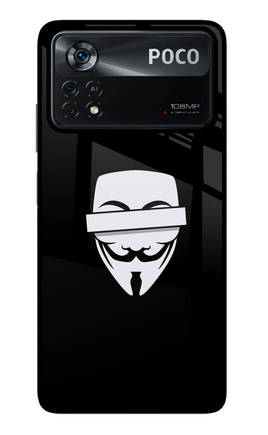 Anonymous Face Poco X4 Pro Glass Case