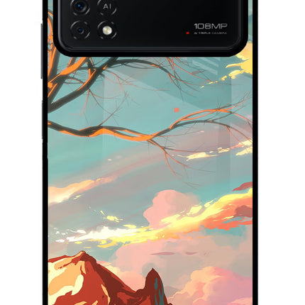 Scenery Poco X4 Pro Glass Case