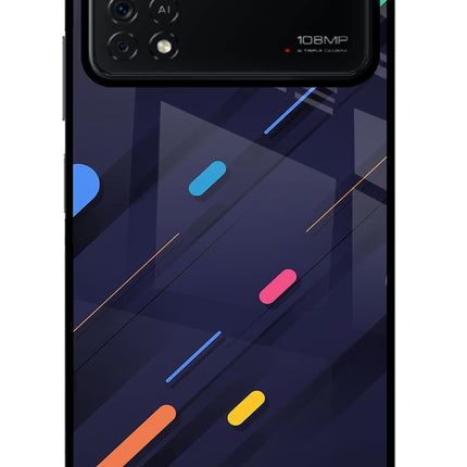 Abstract Design Poco X4 Pro Glass Case