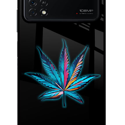 Weed Poco X4 Pro Glass Case