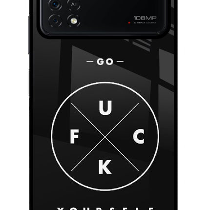 Go Fuck Yourself Poco X4 Pro Glass Case
