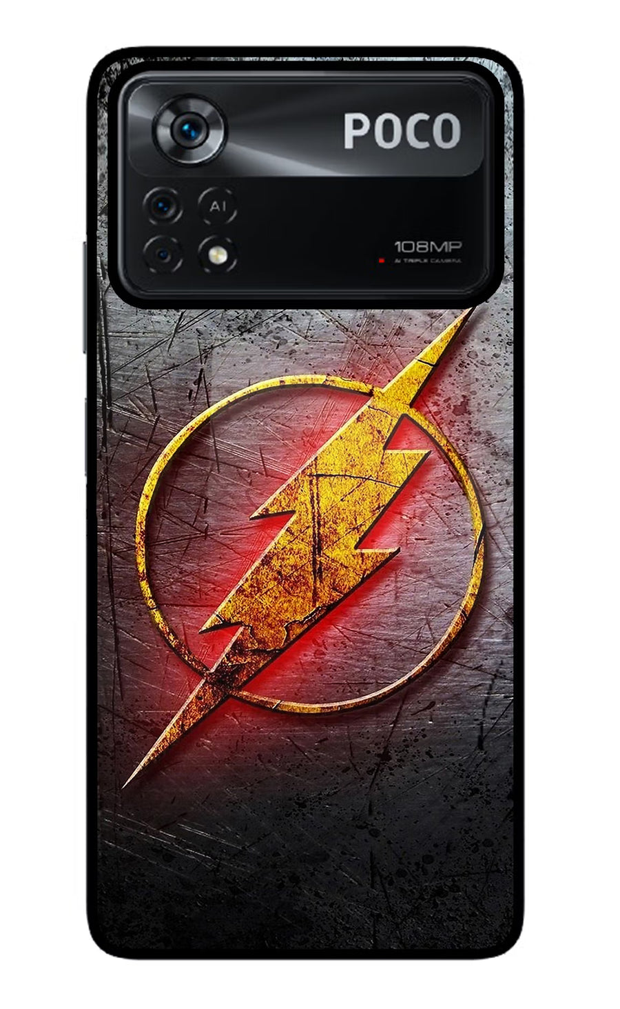 Flash Poco X4 Pro Back Cover, Glass case