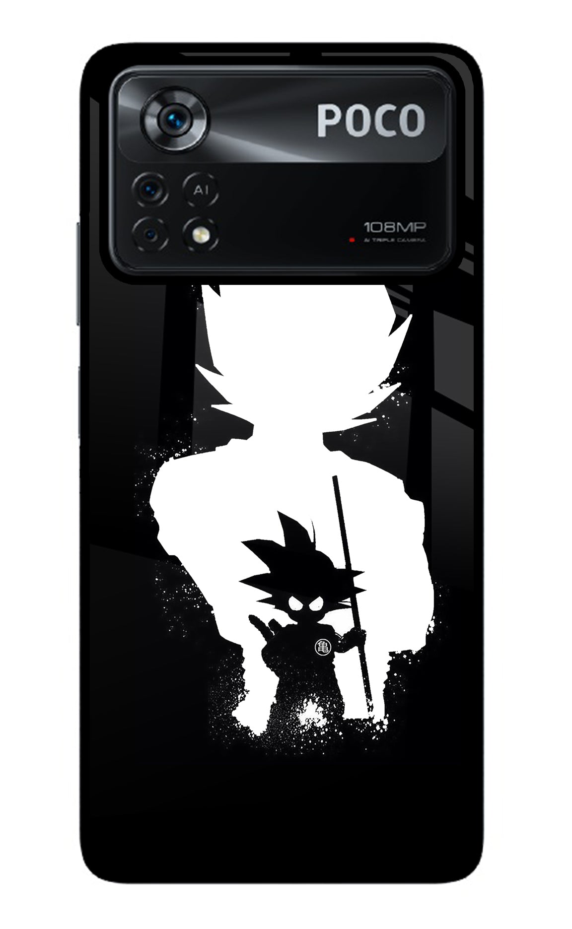 Goku Shadow Poco X4 Pro Glass Case