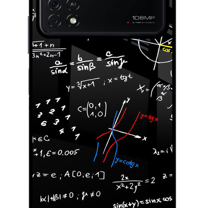 Mathematics Formula Poco X4 Pro Glass Case
