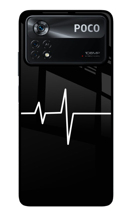 Heart Beats Poco X4 Pro Glass Case