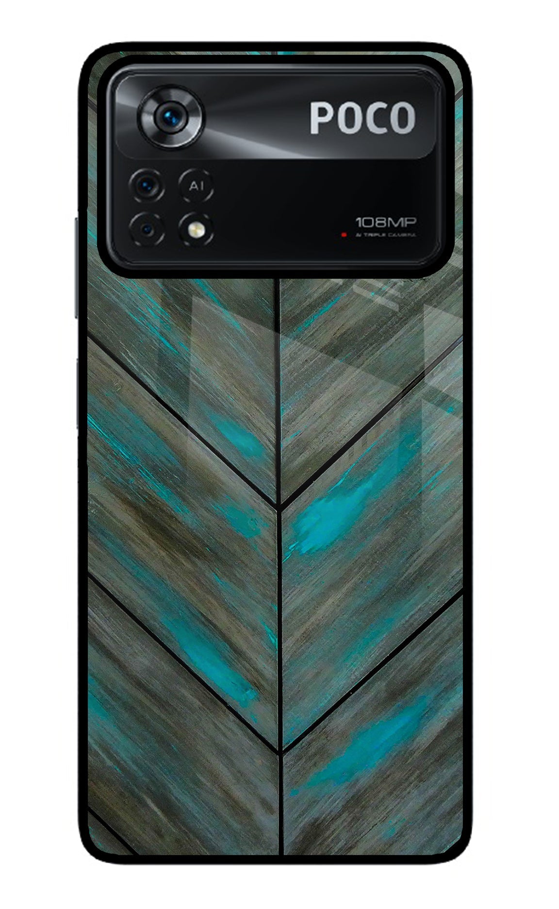 Pattern Poco X4 Pro Glass Case