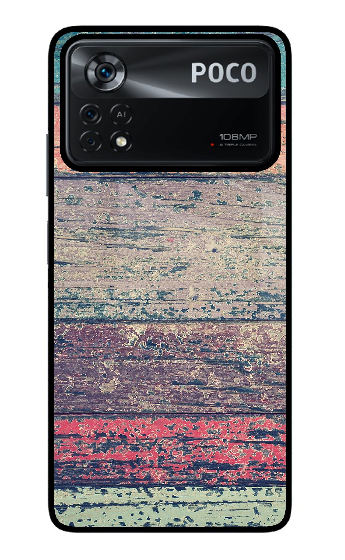 Colourful Wall Poco X4 Pro Glass Case