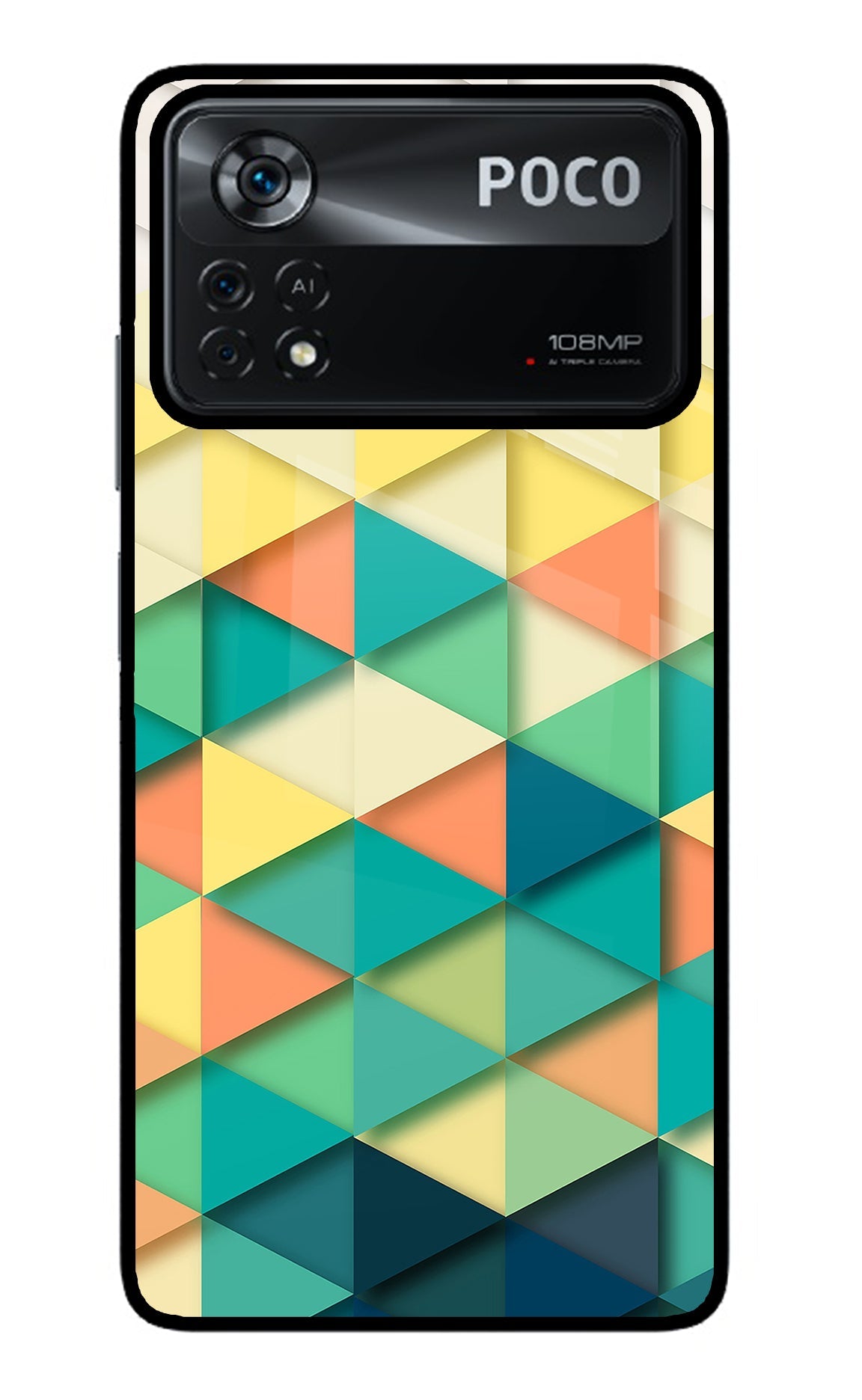 Abstract Poco X4 Pro Glass Case