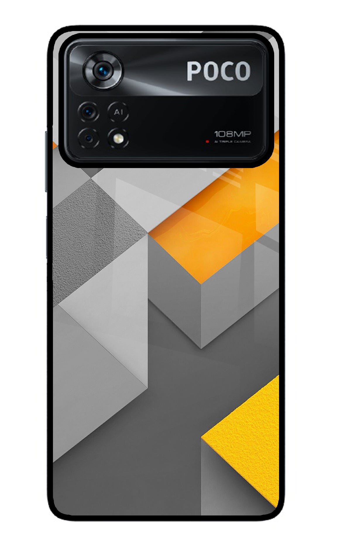 Abstract Poco X4 Pro Glass Case