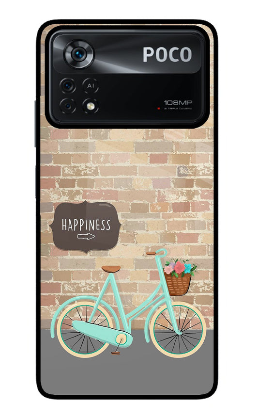 Happiness Artwork Poco X4 Pro Glass Case