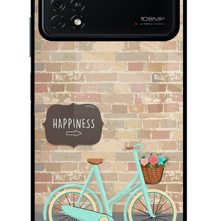 Happiness Artwork Poco X4 Pro Glass Case