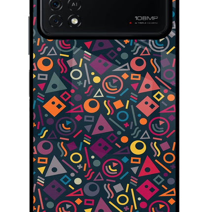 Geometric Abstract Poco X4 Pro Glass Case