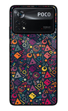 Geometric Abstract Poco X4 Pro Glass Case