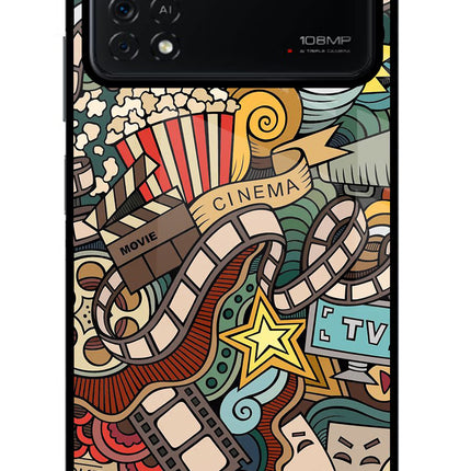 Cinema Abstract Poco X4 Pro Glass Case