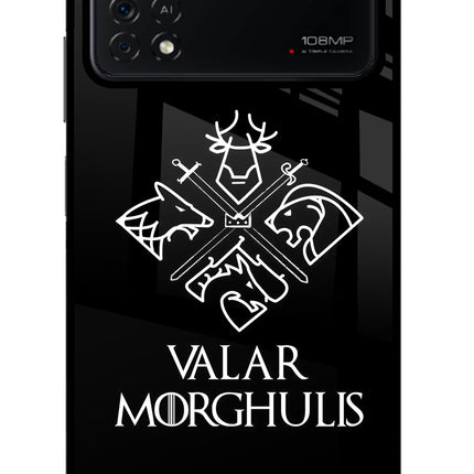 Valar Morghulis | Game Of Thrones Poco X4 Pro Glass Case