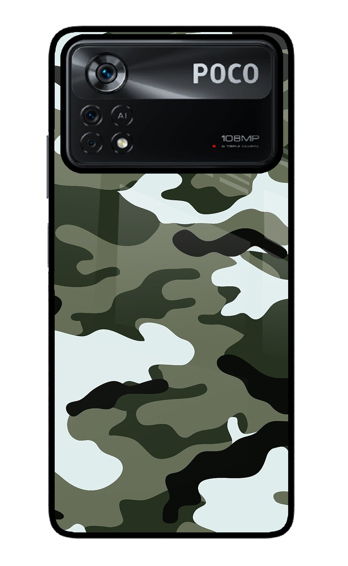 Camouflage Poco X4 Pro Back Cover