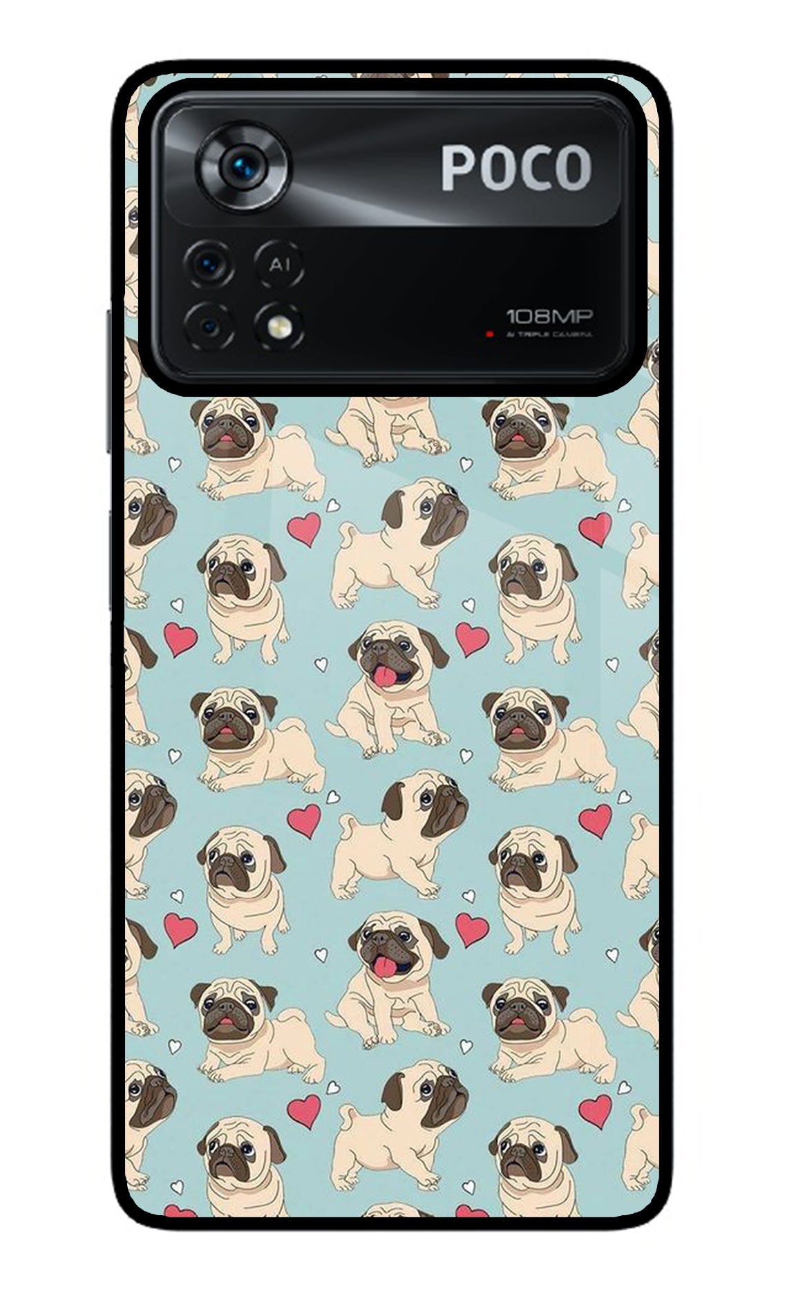 Pug Dog Poco X4 Pro Back Cover