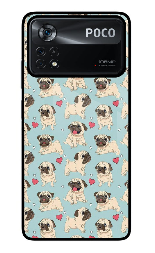 Pug Dog Poco X4 Pro Glass Case