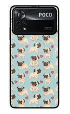 Pug Dog Poco X4 Pro Glass Case