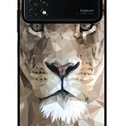 Lion Art Poco X4 Pro Glass Case
