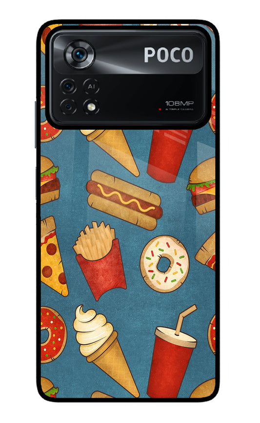 Foodie Poco X4 Pro Glass Case