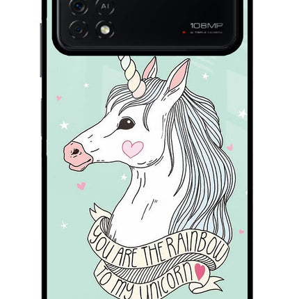 Unicorn Wallpaper Poco X4 Pro Glass Case