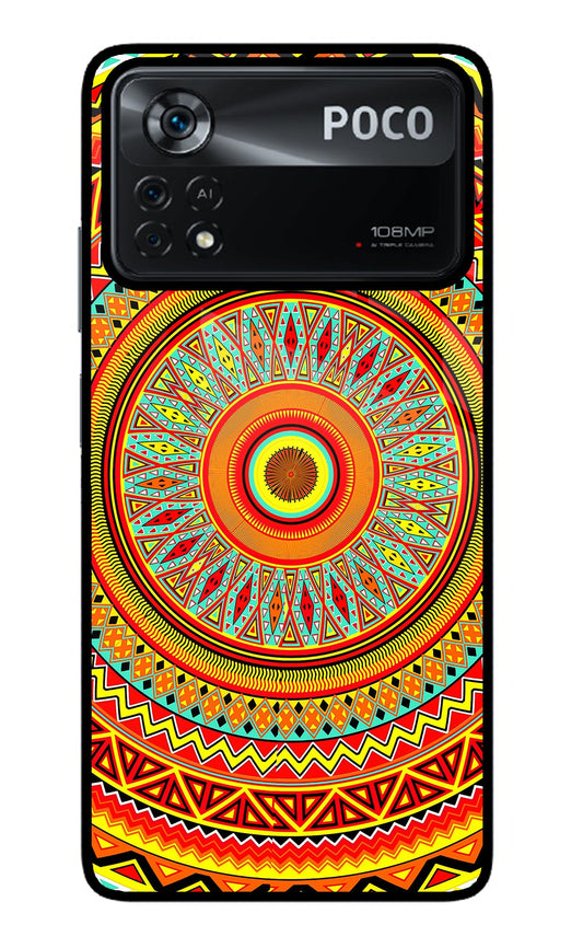 Mandala Pattern Poco X4 Pro Glass Case