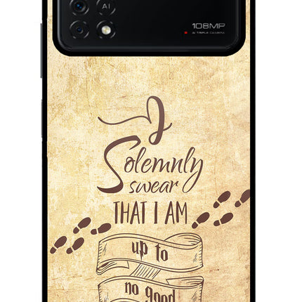 I Solemnly swear that i up to no good Poco X4 Pro Glass Case