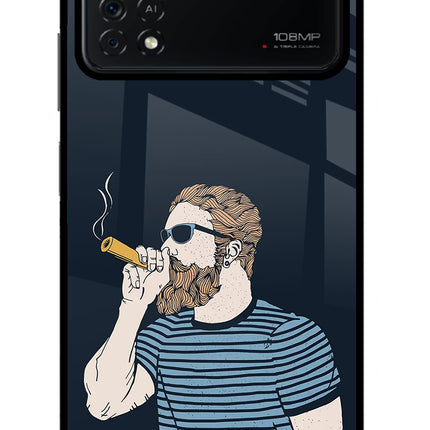 Smoking Poco X4 Pro Glass Case