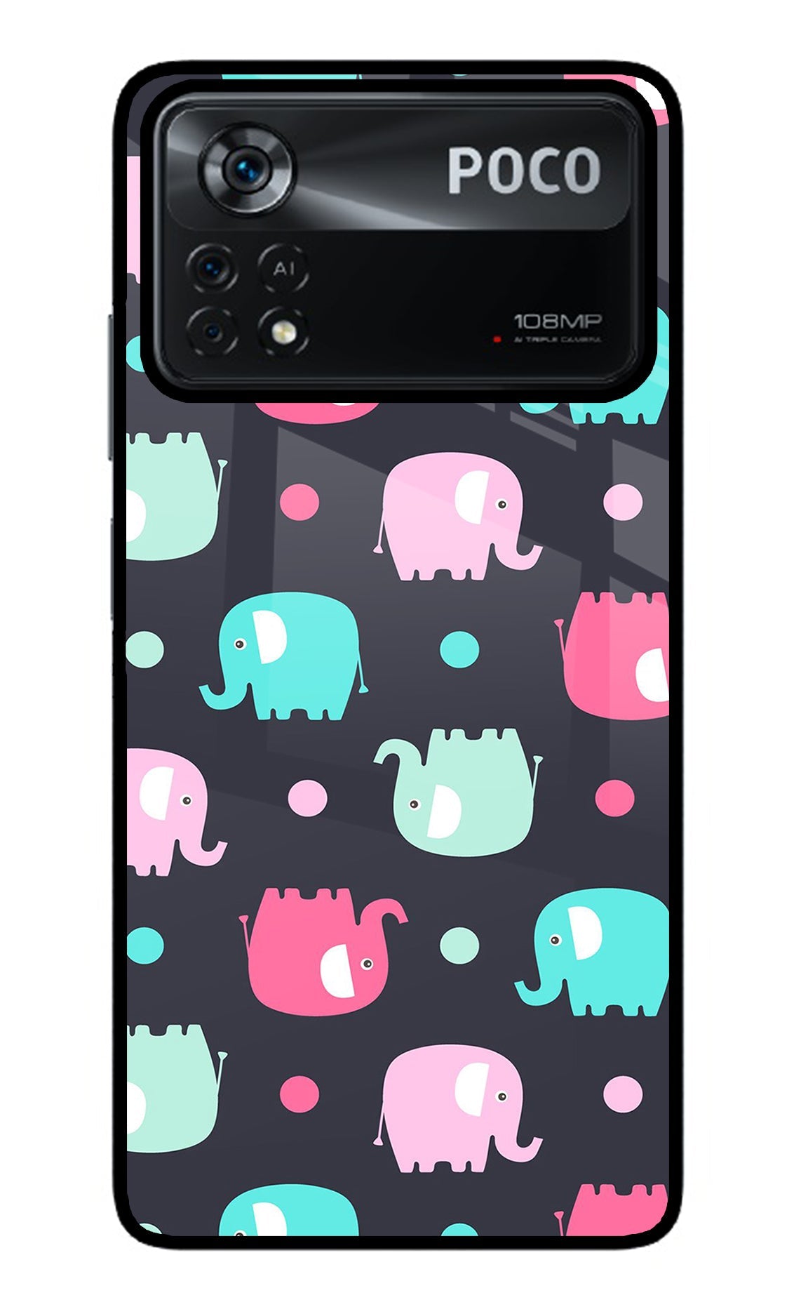 Elephants Poco X4 Pro Back Cover