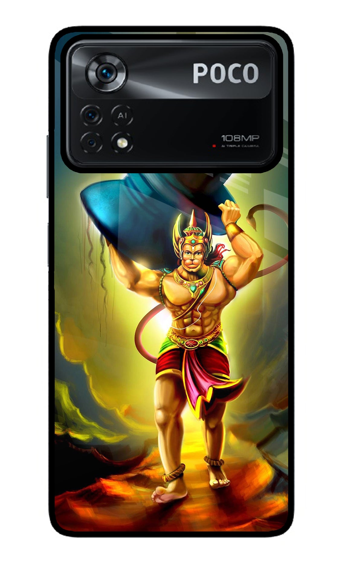 Lord Hanuman Poco X4 Pro Back Cover
