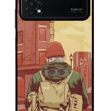 Adventurous Poco X4 Pro Glass Case