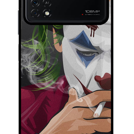 Joker Smoking Poco X4 Pro Glass Case