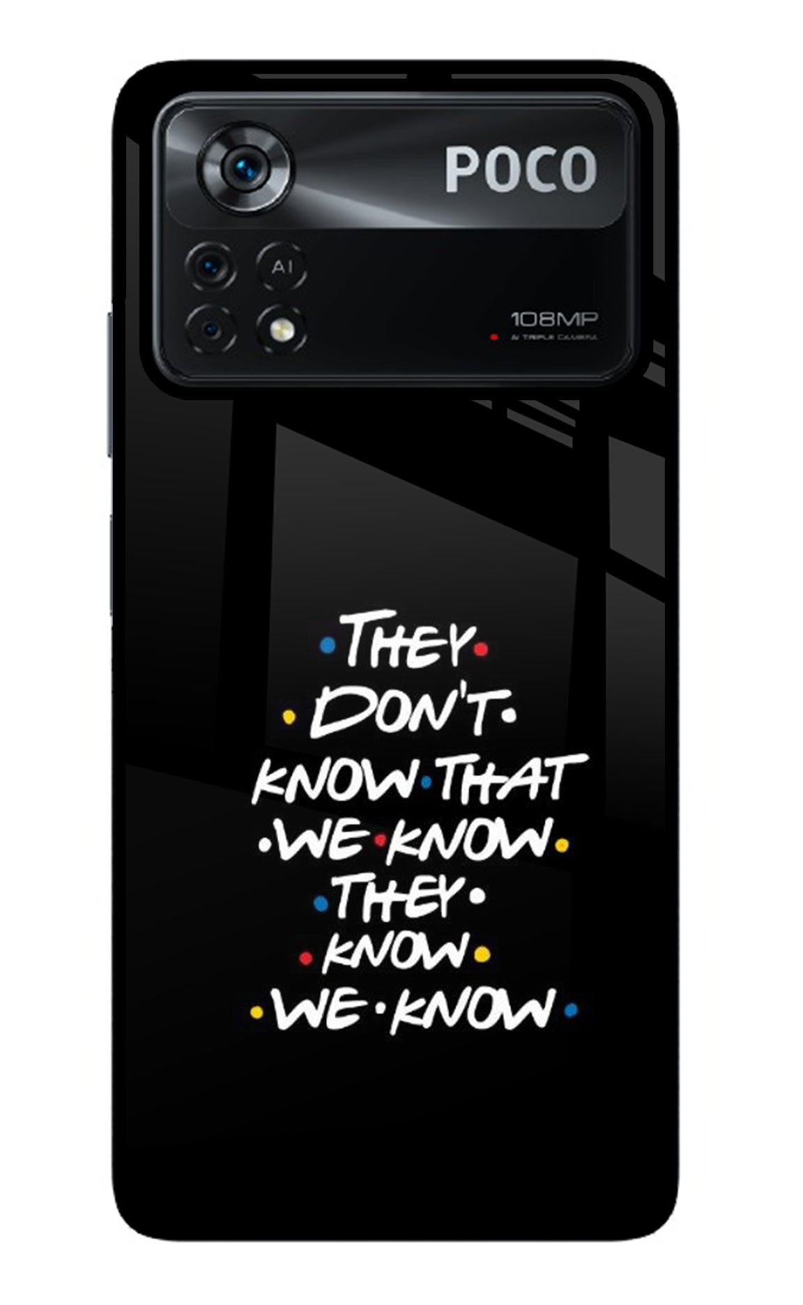 FRIENDS Dialogue Poco X4 Pro Back Cover