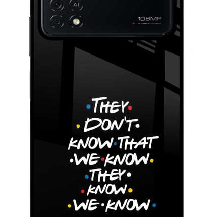 FRIENDS Dialogue Poco X4 Pro Glass Case