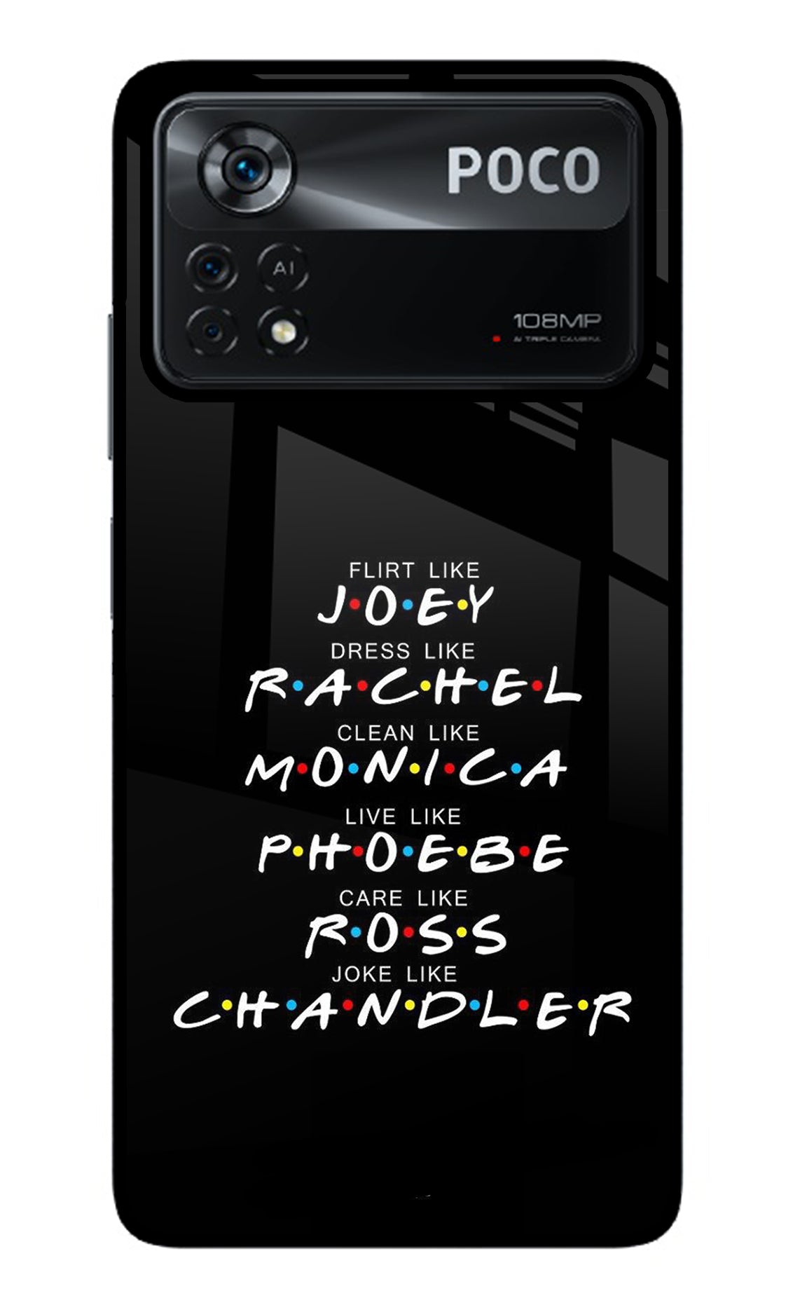 FRIENDS Character Poco X4 Pro Back Cover