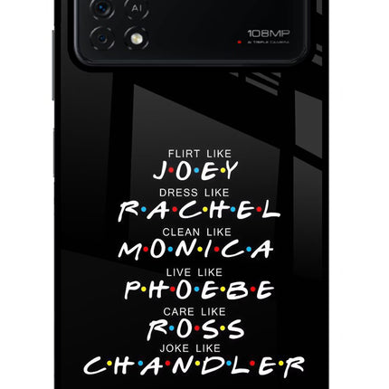 FRIENDS Character Poco X4 Pro Glass Case