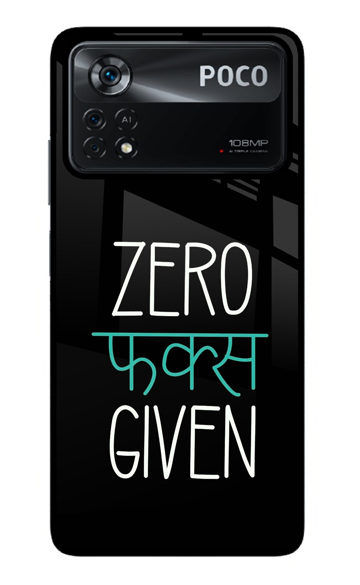 Zero Fucks Given Poco X4 Pro Back Cover