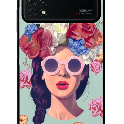Pretty Girl Poco X4 Pro Glass Case
