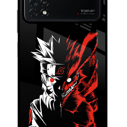 Naruto Two Face Poco X4 Pro Glass Case