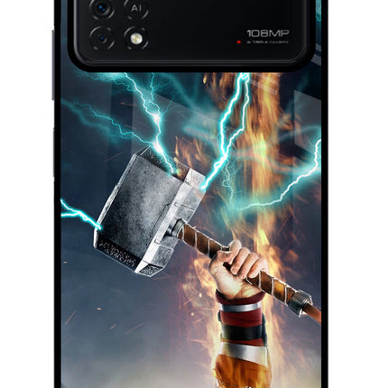 Thor Hammer Mjolnir Poco X4 Pro Glass Case
