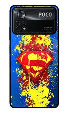Superman logo Poco X4 Pro Glass Case